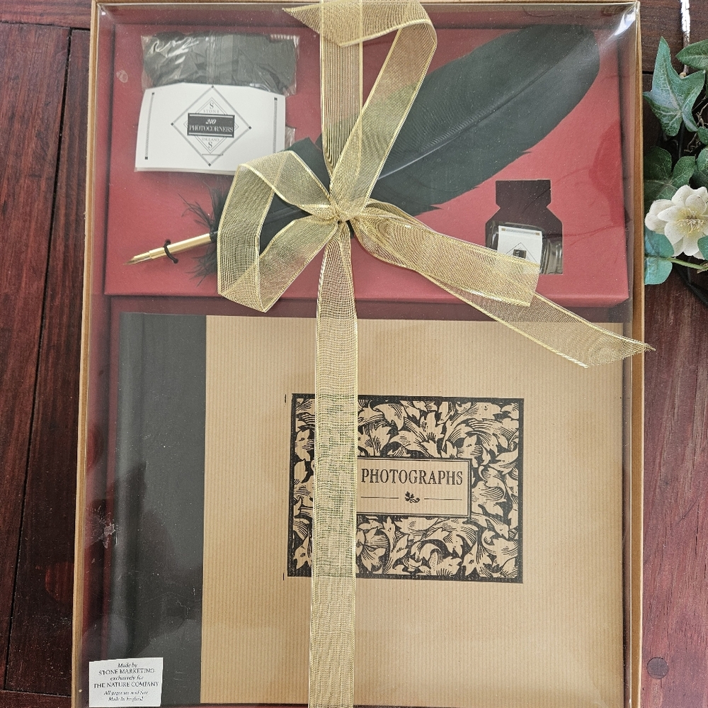 Quill Pen Vintage The Nature Company Scrapbooking Set